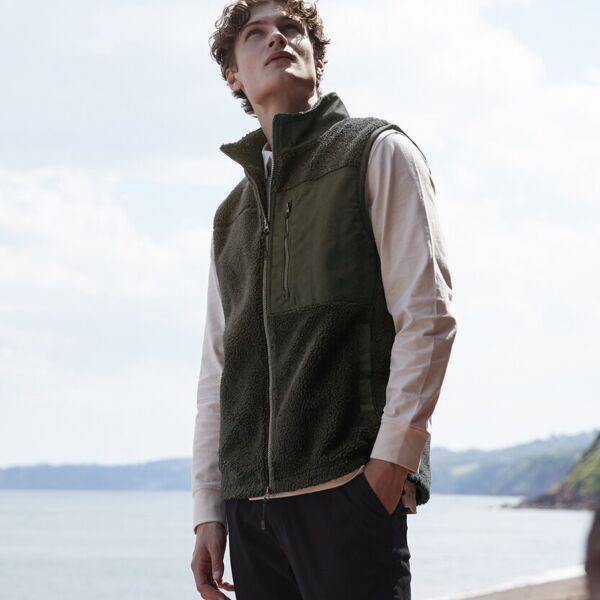 Recycled sherpa gilet Thumbnail