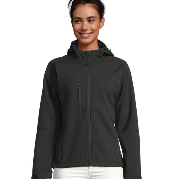 SOL'S Ladies Replay Hooded Soft Shell Jacket Thumbnail